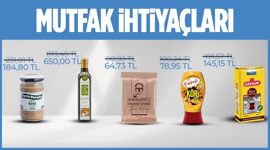 mutfak ihtiyaçları